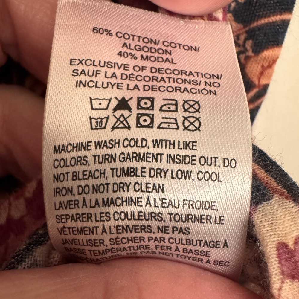 Lucky Brand Pink Floral Women’s Top - Picture 4 of 4
